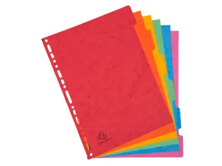 Tabbladen glanskarton 400g 6-delig A4 Assorti 17-gaats - 1