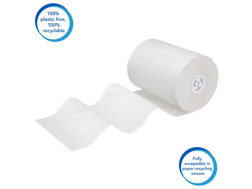Handdoekrol Scott Essential Slimroll 1-laags 190m wit 6695