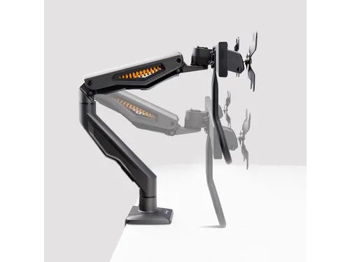 Desk Mount Dual Monitor Arm Tot 27 Inch Crossbar