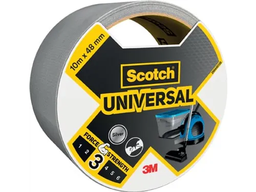 ducttape Universal, ft 48 mm x 10 m, zilver