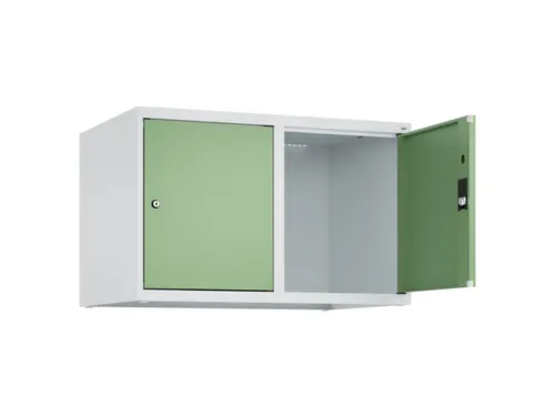 opzetkast,v. locker,2vak.,vak B 400mm,HxBxD 500x800x500mm,vleugeldeur