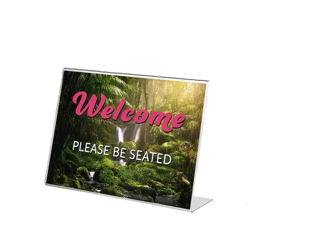 Tafelstandaard Seco A5 landscape schuin glashelder