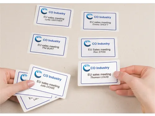 Naambadge etiket Avery J4785-20 80x50mm Inkjet 200 stuks