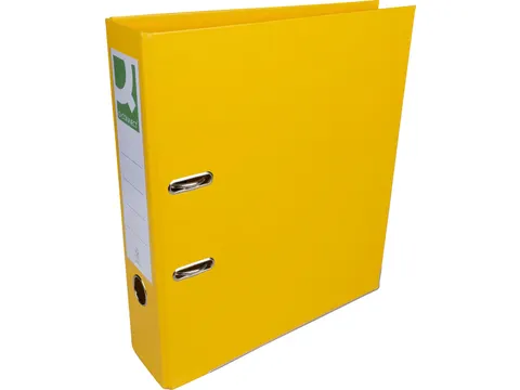 Classeur à levier A4 PP 80mm jaune