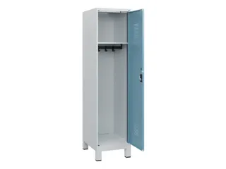 schoollocker,HxBxD 1630x400x500mm,1vak,vak B 400mm,cil.-slot,voeten - 1
