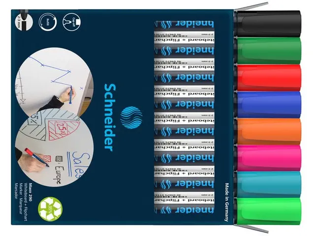 Maxx 290 whiteboardmarker 2-3mm rond assorti 6 + 2 gratis