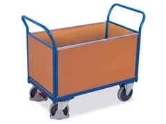 Platformwagen 500kg Laadvlak 1200x760mm 4 Wanden Ral 5010 Beuken