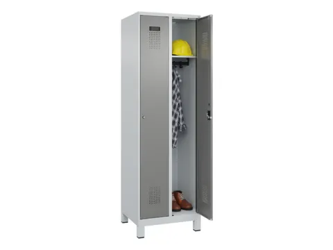 locker,HxBxD 1950x600x500mm,2vak,vak B 300mm,cil.-slot,voeten