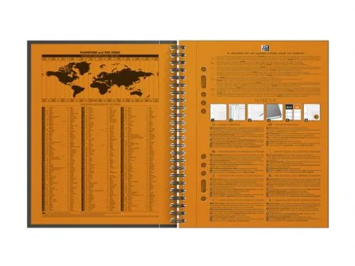 Spiraalblok Oxford International Notebook A5+ ruit 5mm