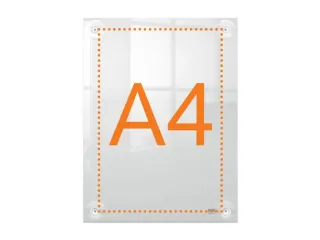 Infobord Nobo Premium Plus A4 acryl wand verplaatsbaar - 10