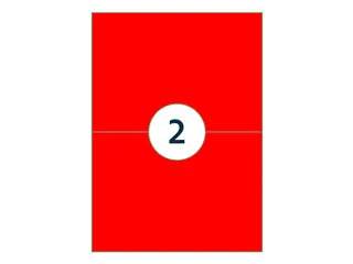 Etiket Rillprint 210x148mm fluorrood 200 etiketten - 4