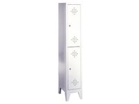Locker 1x2 Vakken Hxbxd 1850x420x500mm Poten Cilinderslot Rozetten