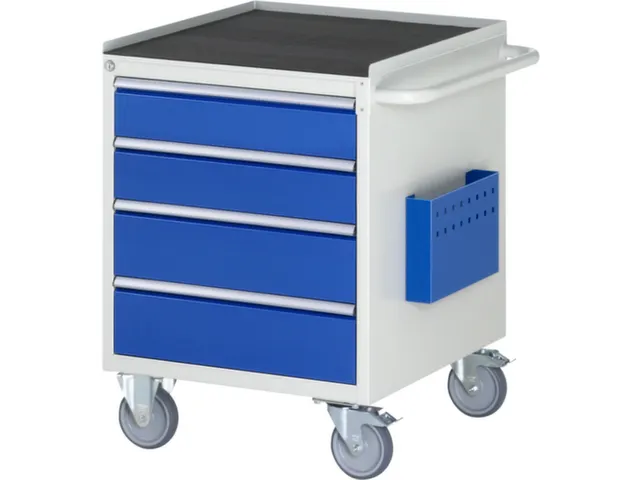 gereedschapswagen 795x580x650mm metaalblad 450kg 4 laden RAL5010