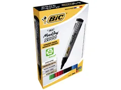 Viltstift Bic 2000 ecolutions rond large assorti doos à 4 stuks