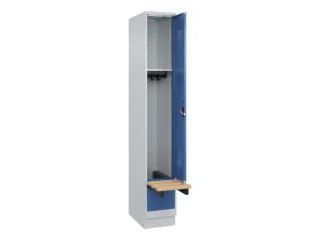 locker met bank,HxBxD 1950x300x815mm,1vak,vak B 300mm,cilinderslot - 1
