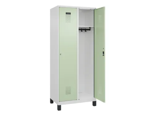 locker,HxBxD 1950x800x500mm,2vak,vak B 400mm,cil.-slot,voeten