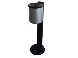Staande asbak,H 825mm,staal,romp nieuw zilver