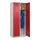 locker,HxBxD 1850x800x500mm,2vak,vak B 400mm,cil.-slot,staand op vloer