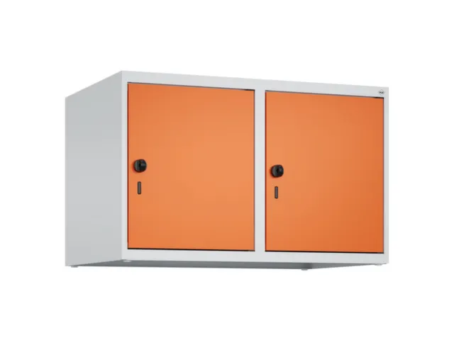 opzetkast,v. locker,2vak.,vak B 400mm,HxBxD 500x800x500mm,draaigrendel