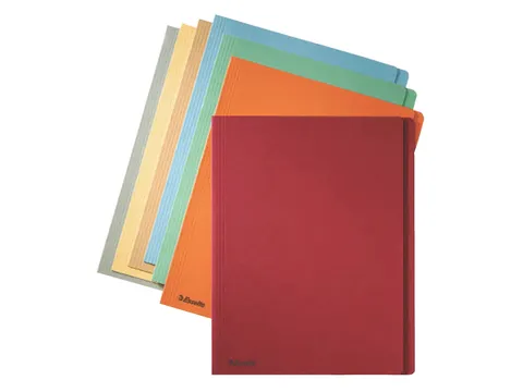 Inlegmap A4 Esselte Met Overslag Zijkant Geel