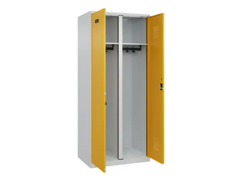 locker voor scheiding van kleding,HxBxD 1850x800x500mm,2vak
