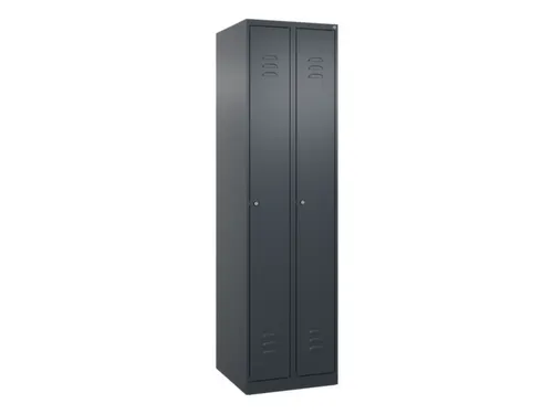 locker,HxBxD 1850x500x500mm,2vak,vak B 250mm,cil.-slot,staand op vloer