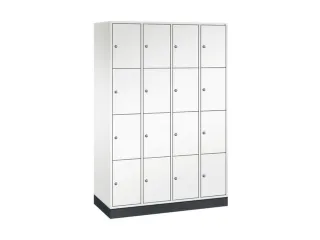 lockerkast,HxBxD 1950x1220x500mm,4x4vakken,cil.-slot,sokkel - 2