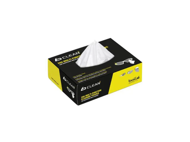 Bollé B401 multifunctioneel reinigingsdoekje voor brillen, doos van 2
