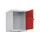 opzetkast,v. locker,1vak.,vak B 400mm,HxBxD 500x400x500mm,draaigrendel
