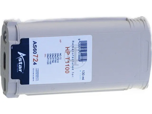 AS60724 ASTAR HP 72 DNJ Inkt cyaan rebuilt Blister 130ml