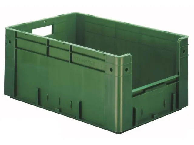 Euronorm Stapelkrat Groen 270x600x400mm 50l Gesloten Grijpopening