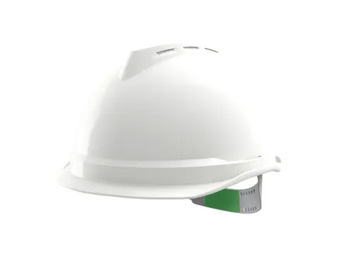 MSA V-Gard 520 veiligheidshelm met Push-Key binnenwerk Wit