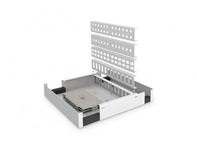Glasvezel wandmontage Unibox medium 280x320x54mm grijs (RAL 7035)