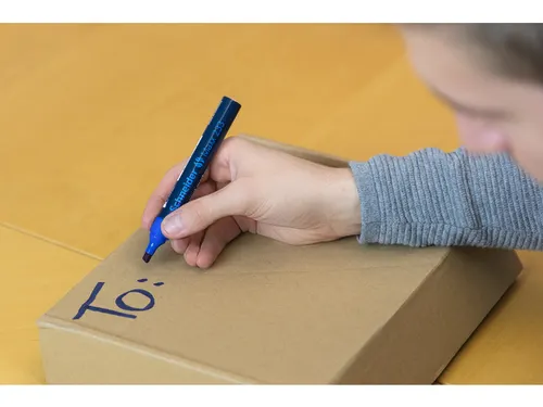 Marker Schneider Maxx 233 permanent beitelpunt blauw
