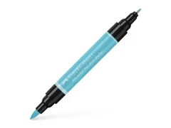 Tekenstift Faber-Castell Pitt Artist Pen duo marker 154 licht kobalt t