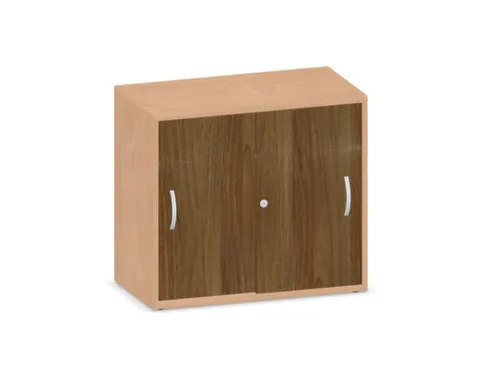schuifdeurkast,HxBxD 720x800x430mm,decor romp beuken,decor front noten