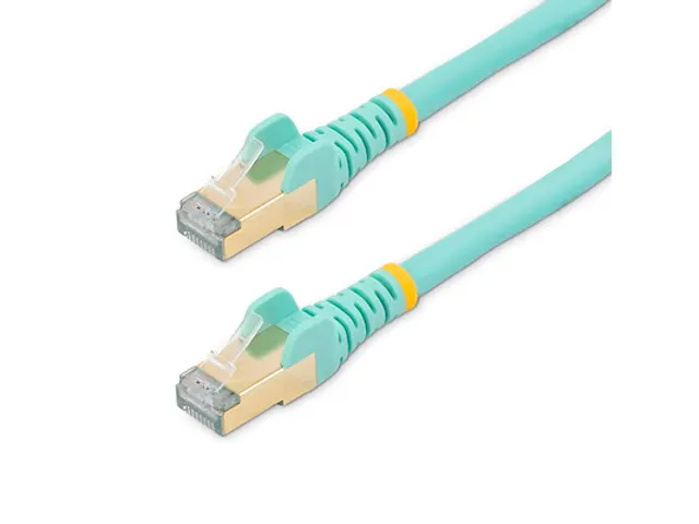 7.5m CAT6A Ethernet kabel aqua snagless 100W PoE LAN