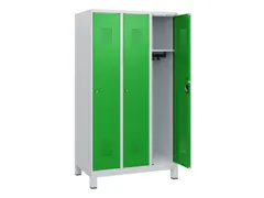 schoollocker,HxBxD 1630x900x500mm,3vak,vak B 300mm,cil.-slot,voeten