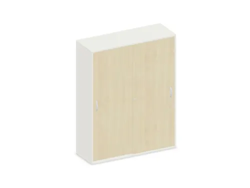 Schuifdeurkast 1540x1200x430mm Romp Wit Decor Front Esdoorn