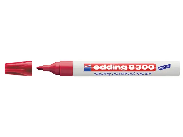 Viltstift edding 8300 industrie rond rood 1.5-3mm