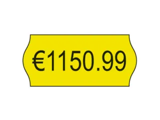 prijstangetiketten Avery permanent 12x26mm geel 10 rol in doos - 2
