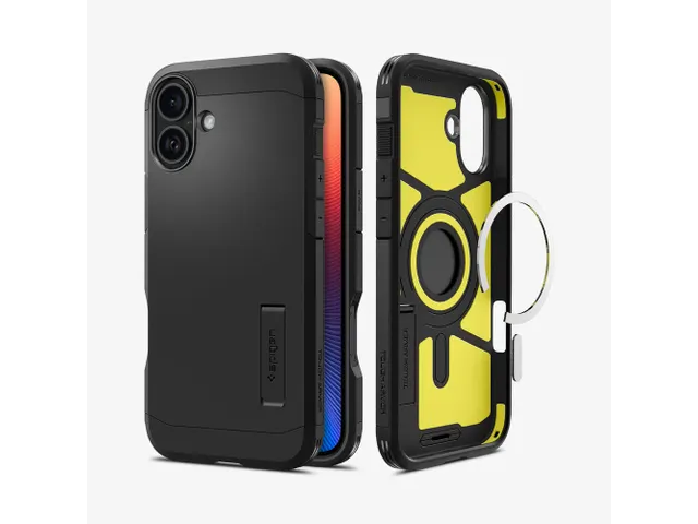 Spigen iPhone 16 hoes tough Armor Zwart