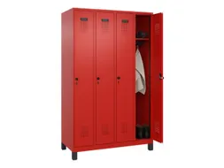 locker,HxBxD 1950x1200x500mm,4vak,vak B 300mm,draaigrendel,voeten