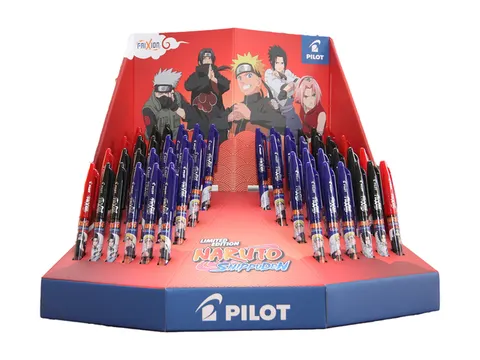 Rollerpen PILOT friXion ball Naruto medium 3 kleuren assorti 48 st