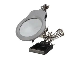 Derde Hand Met Vergrootglas, Ledlamp En Soldeerbouthouder - 1