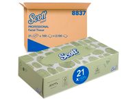 Facial tissues Scott 2-laags standaard 21x100st wit 8837