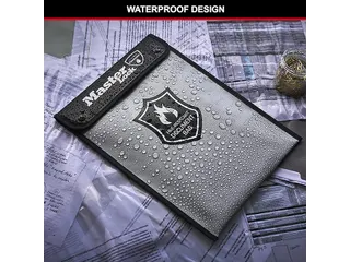 Brandwerende documententas MasterLock met siliconencoating A4 grijs - 4