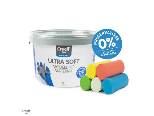 Klei Creall Play-it Ultra soft rood/blauw/groen/geel/wit 1100gram