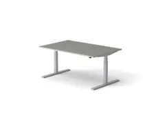 Elektrisch ihv bureau HxBxD 640-1300x1600x1000mm blad grijs