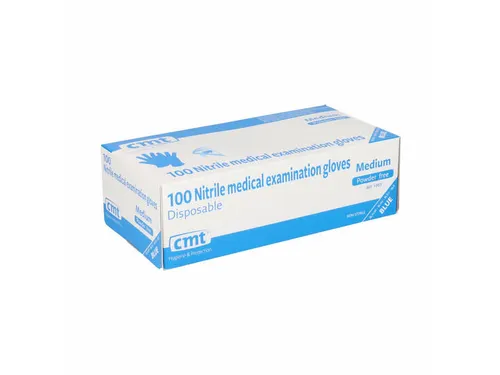 Nitril Handschoenen Poedervrij Maat M Blauw 10x100 Stuks